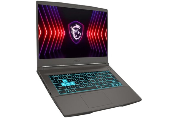 Laptop MSI Thin 15 15.6" Intel Core i5 12450H NVIDIA GeForce RTX 3050 16GB 512GB SSD M.2 Windows 11 Home czarny