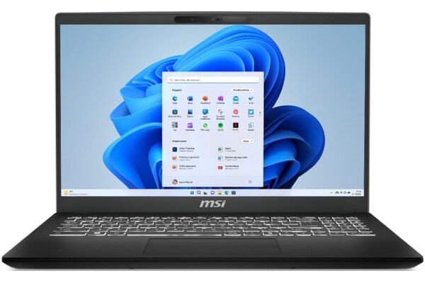 Laptop MSI Modern 15 15.6" Intel Core Ultra 5 125H Intel Arc 16GB 512GB SSD M.2 Windows 11 Home czarny