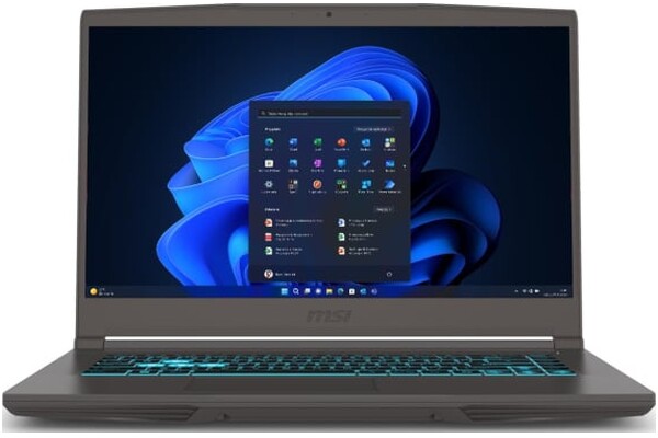 Laptop MSI Thin A15 15.6" AMD Ryzen 5 7535HS NVIDIA GeForce RTX 3050 32GB 512GB SSD M.2 Windows 11 Home szary