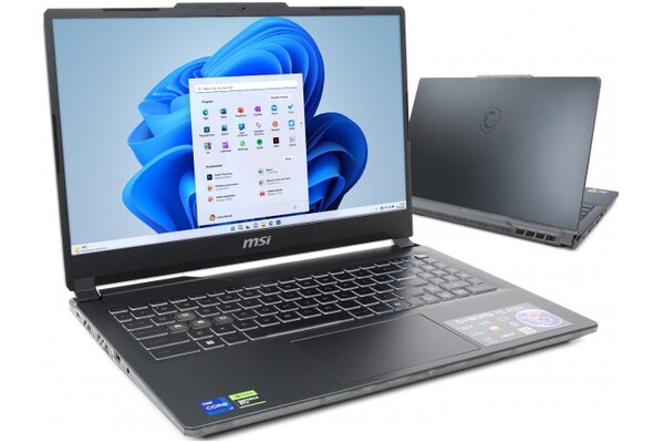 Laptop MSI Cyborg 15 15.6" Intel Core i7 13620H NVIDIA GeForce RTX 4060 32GB 2048GB SSD Windows 11 Home czarny