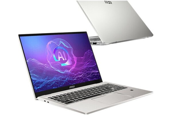 Laptop MSI Prestige A16 16.0" AMD Ryzen AI 9 365 AMD Radeon 880M 32GB 1024GB SSD Windows 11 Home srebrny