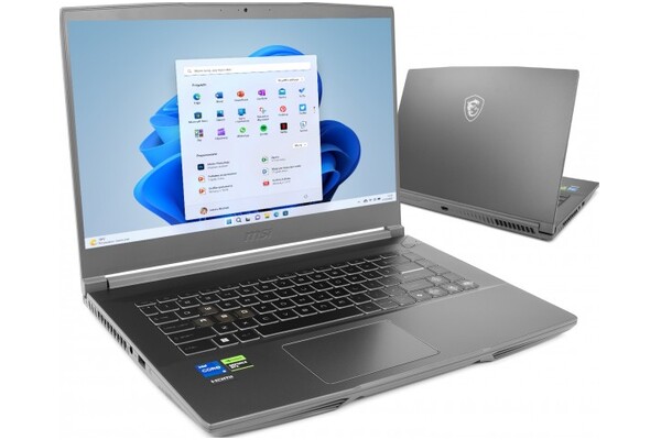 Laptop MSI Thin 15 15.6" Intel Core i5 12450H NVIDIA GeForce RTX 4050 64GB 2048GB SSD Windows 11 Home szary