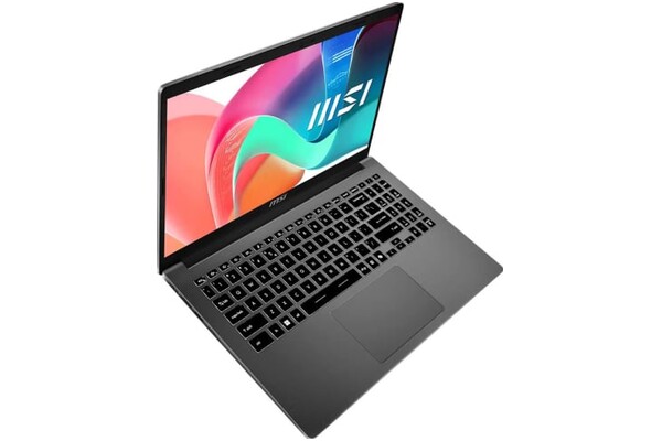 Laptop MSI Modern 15 15.6" Intel Core i7 1355U Intel UHD (Intel Iris Xe ) 16GB 512GB SSD M.2 Windows 11 Professional szary