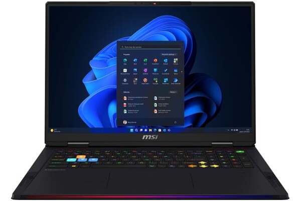Laptop MSI Raider 18 18.0" Intel Core Ultra 9 285HX NVIDIA GeForce RTX 5090 64GB 4096GB SSD M.2 Windows 11 Professional czarny