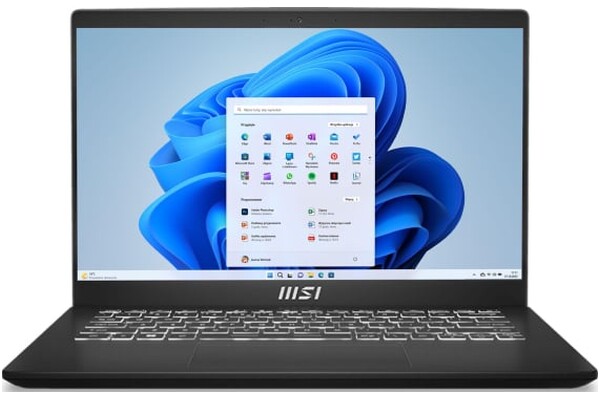 Laptop MSI Modern 14 14.0" AMD Ryzen 5 7430U AMD Radeon 16GB 512GB SSD M.2 Windows 11 Home czarny