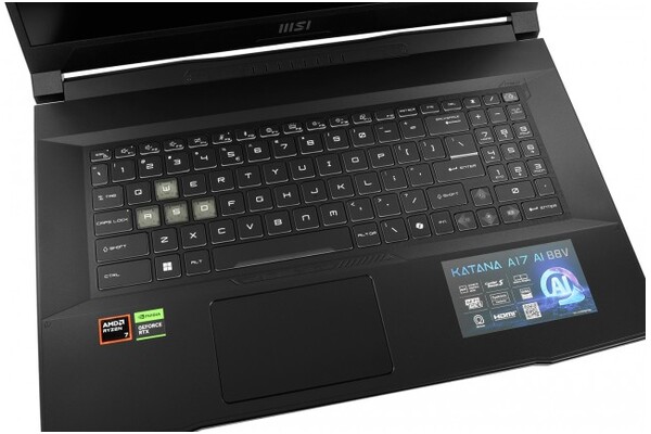 Laptop MSI Katana A17 17.3" AMD Ryzen 7 8845HS NVIDIA GeForce RTX 4050 64GB 1024GB SSD Windows 11 Home czarny