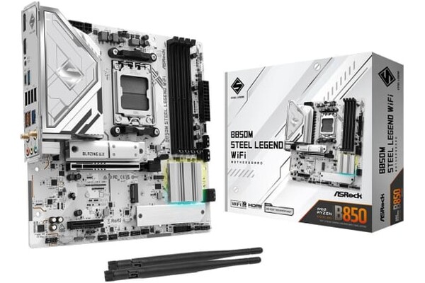 Płyta główna ASrock B850M Steel Legend WiFi Socket AM5 AMD B850 miniATX