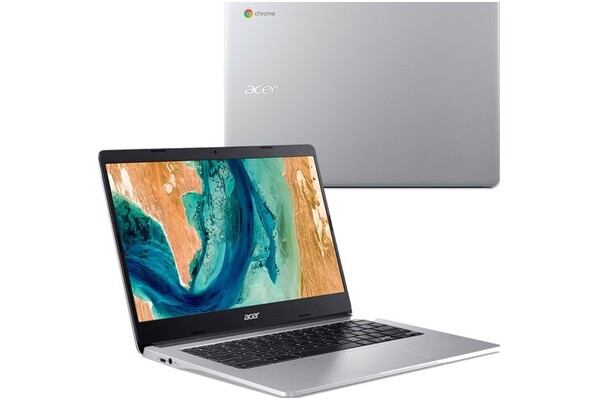Laptop ACER Chromebook 314 14.0" Mediatek MT8183 MT8183 ARM Mali-G72 MP3 8GB 128GB SSD chrome os srebrny