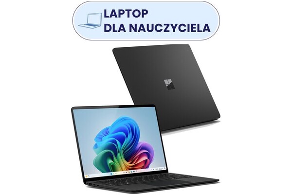 Laptop Microsoft Surface Laptop 15.0" Qualcomm Snapdragon Snapdragon X Elite QUALCOMM Adreno 16GB 512GB SSD Windows 11 Home czarny