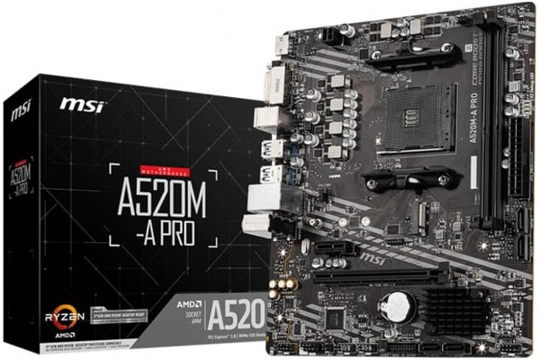 Płyta główna MSI A520MA Pro Socket AM4 AMD A520 DDR4 miniATX