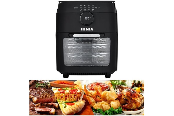 Frytkownica beztłuszczowa Air Fryer TESLA QG800 AirCook & Grill 1800W