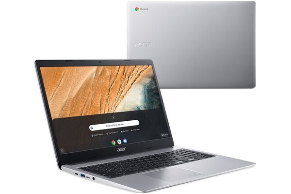 Laptop ACER Chromebook 315 15.6" Intel Celeron N4020 N4020 INTEL UHD 600 4GB 128GB SSD chrome os srebrny