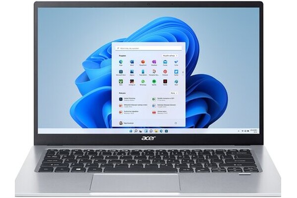 Laptop ACER Swift 1 14.0" Intel Celeron N4500 N4500 INTEL UHD 4GB 128GB SSD Windows 11 Home S srebrny