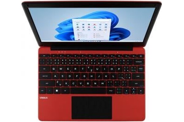 Laptop UMAX VisionBook 12WRX 11.6" Intel Celeron N4020 N4020 INTEL UHD 600 4GB 128GB SSD Windows 11 Professional czerwony