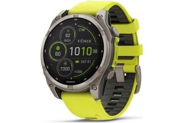 Smartwatch Garmin Fenix 8 Sapphire Solar 1.30" żółty