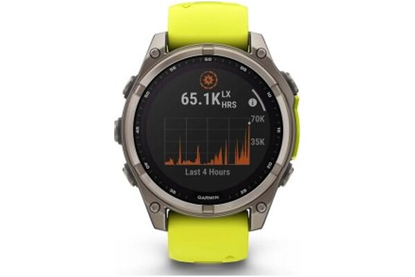Smartwatch Garmin Fenix 8 Sapphire Solar 1.30" żółty