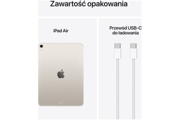 Tablet Apple iPad Air 11.00" Apple M3 8.0GB/512GB, beżowy
