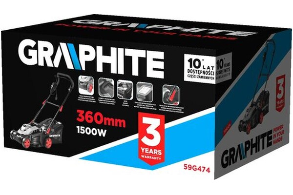 Kosiarka elektryczna Graphite 59G474 1.5kW