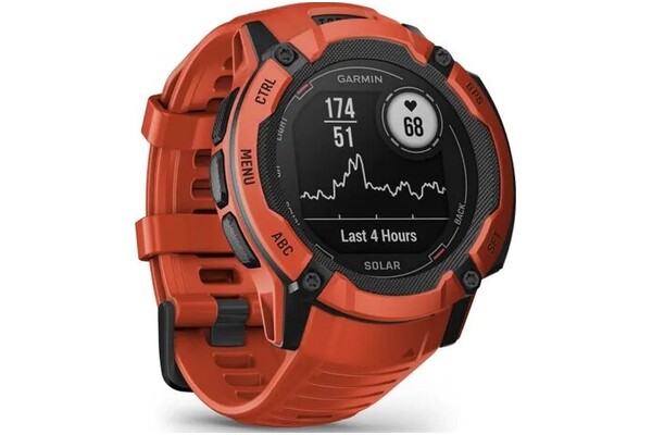 Smartwatch Garmin Instinct 2X Solar 1.10" czerwony
