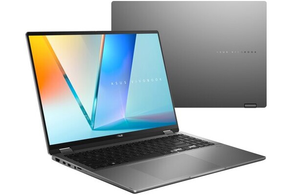 Laptop ASUS Vivobook 16 16.0" Intel Core Ultra 7 258V Intel Arc 32GB 1024GB SSD Windows 11 Home szary