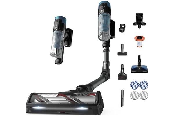 Odkurzacz Tefal TY9BD1 X-Force 14.80 Flex Aqua pionowy z pojemnikiem czarno-niebieski
