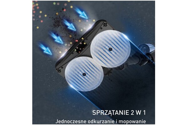 Odkurzacz Tefal TY9BD1 X-Force 14.80 Flex Aqua pionowy z pojemnikiem czarno-niebieski