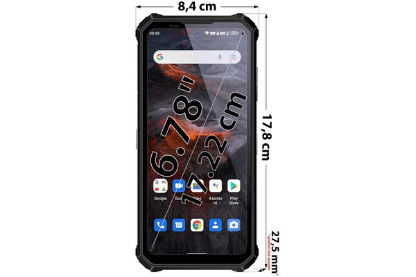 Smartfon OUKITEL WP 19 czarny 6.78" 8.0GB/256.0GB