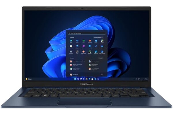 Laptop ASUS Vivobook 14 14.0" Intel Core i5 1334U INTEL Iris Xe 24GB 1024GB SSD M.2 Windows 11 Professional niebieski