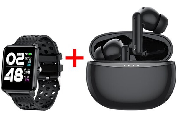 Smartwatch Bemi Kix-M 1.30" czarny