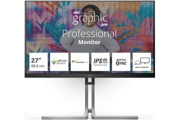 Monitor 27.0" AOC Q27U3CV czarno-szary