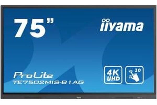Monitor 75.0" IIYAMA TE7502MIS-B1AG czarny