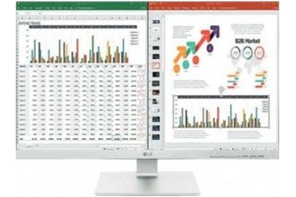 Monitor 27.0" LG 27BK55 biały