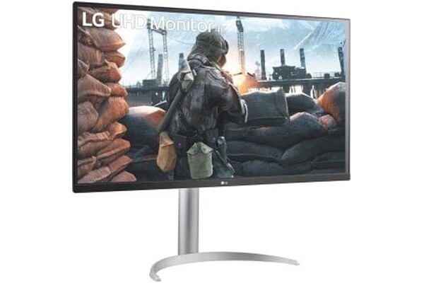 Monitor 27.0" LG 27BP55 biało-srebrny