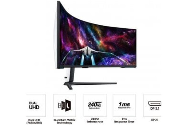 Monitor 57.0" Samsung LS57CG952NUXEN czarno-biały