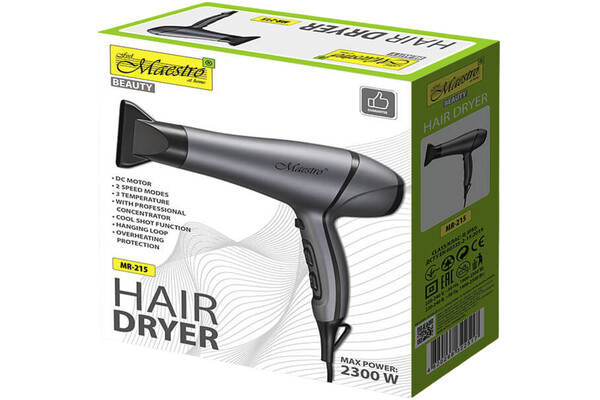 Suszarka Maestro MR215 2300W kolor szaro-czarny