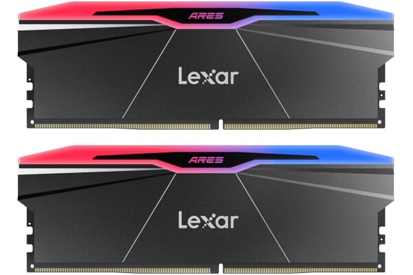 Pamięć RAM Lexar Ares Black RGB 32GB DDR5 6000MHz Z radiatorem 28CL
