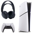 Konsola Sony PlayStation 5 Slim Digital 1TB biało-czarny + Słuchawki Sony