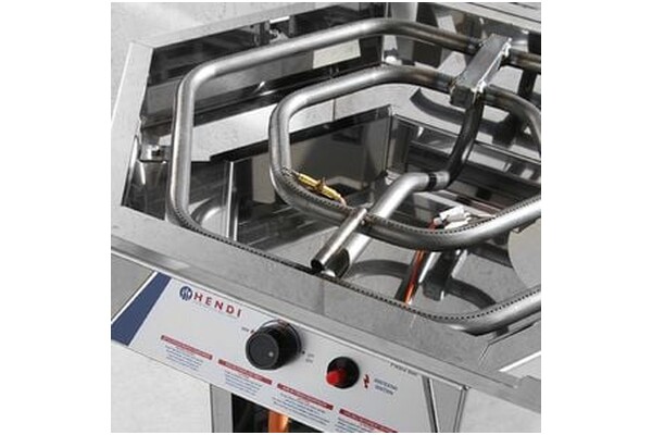Grill gazowy Hendi Fiesta 600 palniki 2szt moc 4.8kW