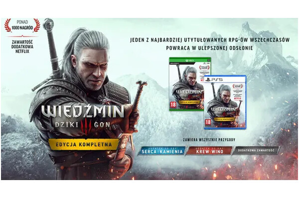 Wiedźmin 3 Dziki Gon Edycja Kompletna PlayStation 5