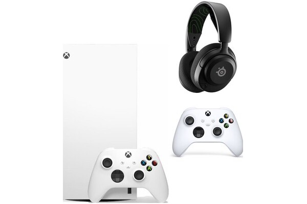 Konsola Microsoft Xbox Series X biały + słuchawki STEELSERIES