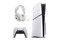Konsola Sony PlayStation 5 Slim biało-czarny + słuchawki STEELSERIES