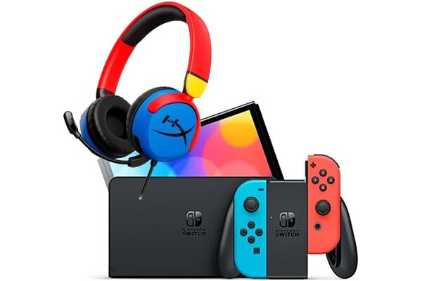 Konsola Nintendo Switch OLED niebiesko-czerwony