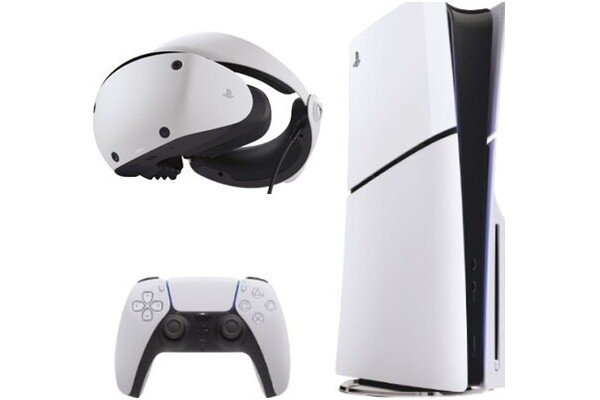 Konsola Sony PlayStation 5 Slim 1TB biało-czarny + Gogle VR