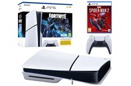 Konsola Sony PlayStation 5 Slim 1TB biało-czarny + Marvels Spider-Man 2 + pad bezprzewodowy DualSense