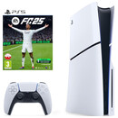 Konsola Sony PlayStation 5 Slim 1TB biało-czarny + EA Sports FC 25 + pad bezprzewodowy DualSense