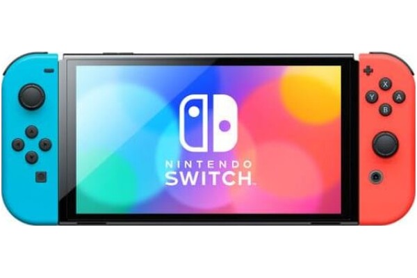 Konsola Nintendo Switch OLED 64GB Czerwono-niebieski + Lewy i prawy kontroler Joy-Con