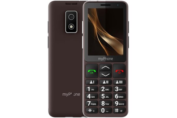 Smartfon myPhone Bueno LTE brązowy 2.80" poniżej 0.1GB/poniżej 0.5GB