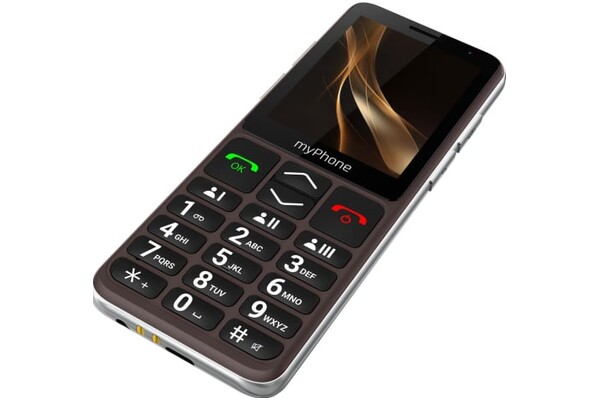Smartfon myPhone Bueno LTE brązowy 2.80" poniżej 0.1GB/poniżej 0.5GB