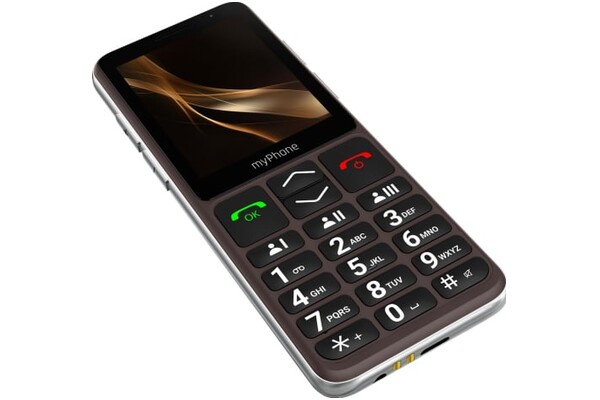 Smartfon myPhone Bueno LTE brązowy 2.80" poniżej 0.1GB/poniżej 0.5GB
