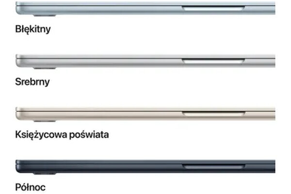 Laptop Apple MacBook Air 13.6" Apple M4 M4 16GB 1TB SSD macOS Sequoia księżycowa poświata